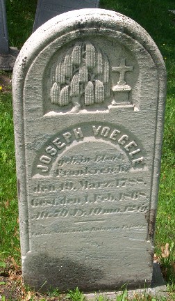 Gravestone of Joseph Voegele