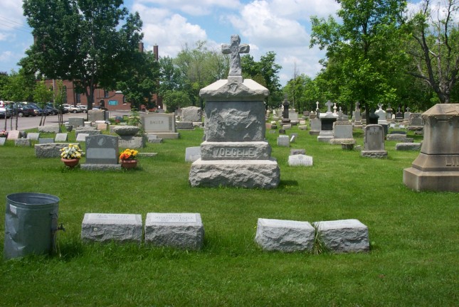 Cemetery plot of Joseph and Anna Voegele